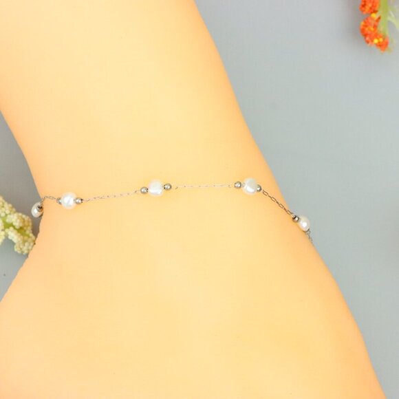 "Handmade Anklet – A Stylish Choice for Women, Thoughtful Gift Idea, EVCH1148 - Picture 2 of 10